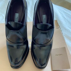 Prada Leather Ankle Booties